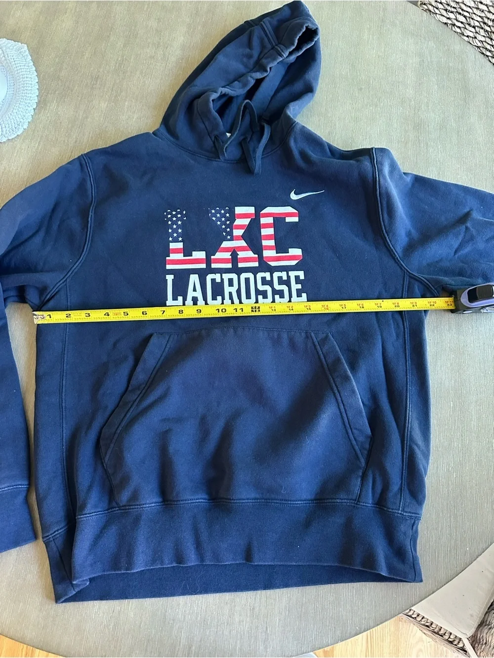 Nike Men's Navy LXC Lacrosse Hoodie Medium